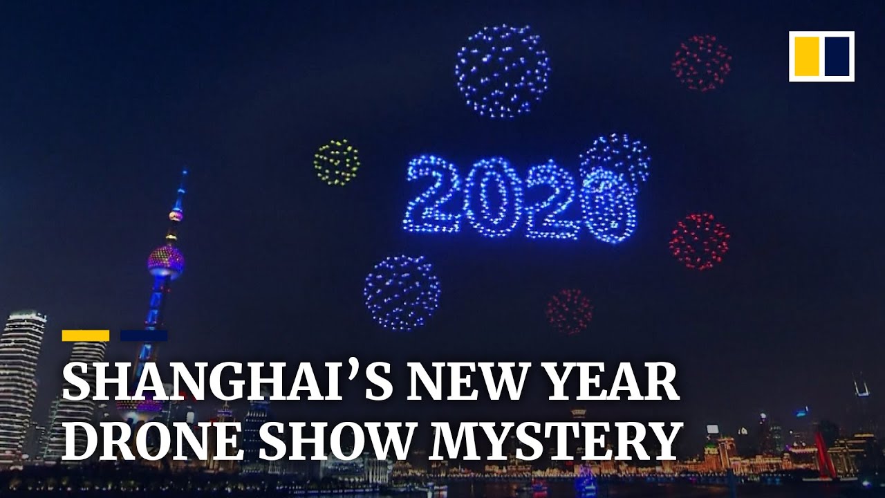 China new year drone show 2045